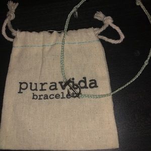 Puravida blue anchor charm bracelet